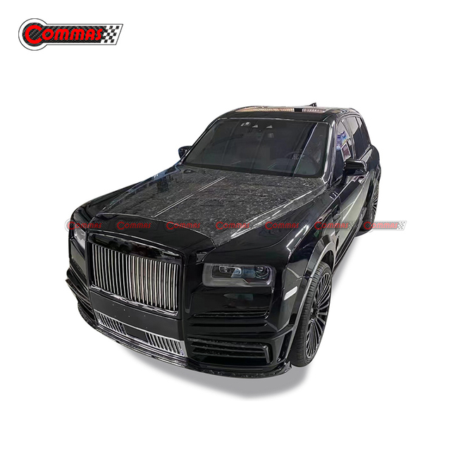 Tampa do capô do motor em fibra de carbono estilo Mansory para Rolls Royce Cullinan