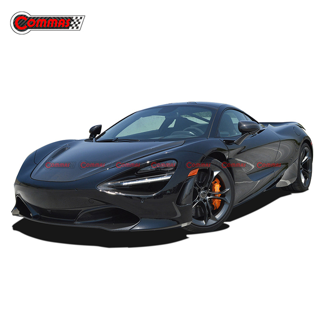 Tampa seca do motor dianteiro de fibra de carbono estilo OEM para Mclaren 720S