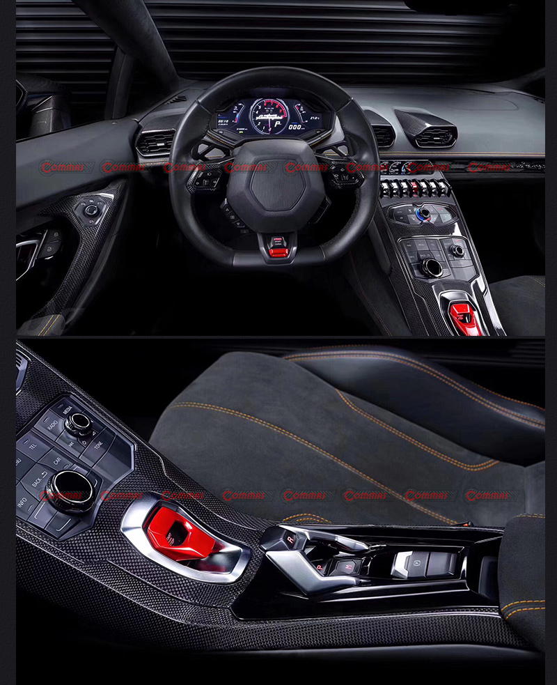 Interior em fibra de carbono Lamborghini Huracan LP610