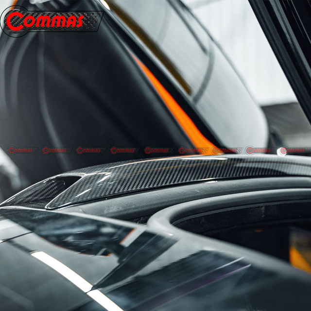 Colher de ar de teto de carro de fibra de carbono estilo Novitec para Mclaren 720S Coupe