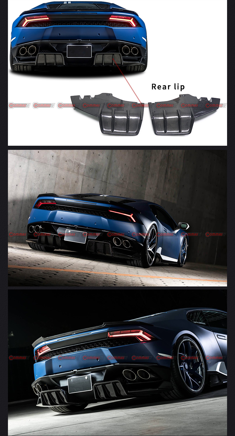 p&aacute;ra-choque traseiro rowen para lambroghini huracan