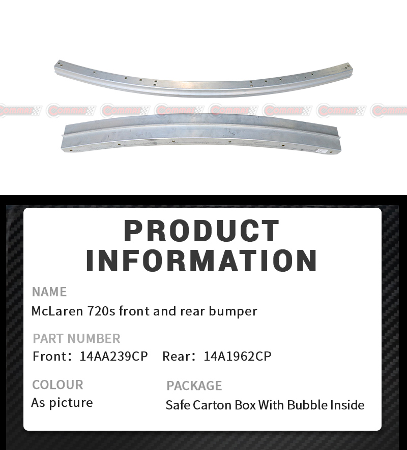 p&aacute;ra-choque traseiro dianteiro mclaren 720s interno
