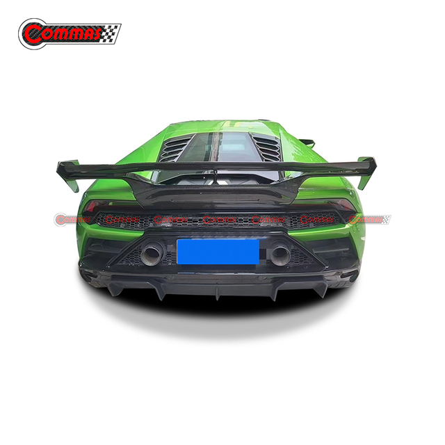 Atualize para asa de spoiler traseiro de fibra de carbono estilo Vorsteiner para Lamborghini Huracan Evo Lp610
