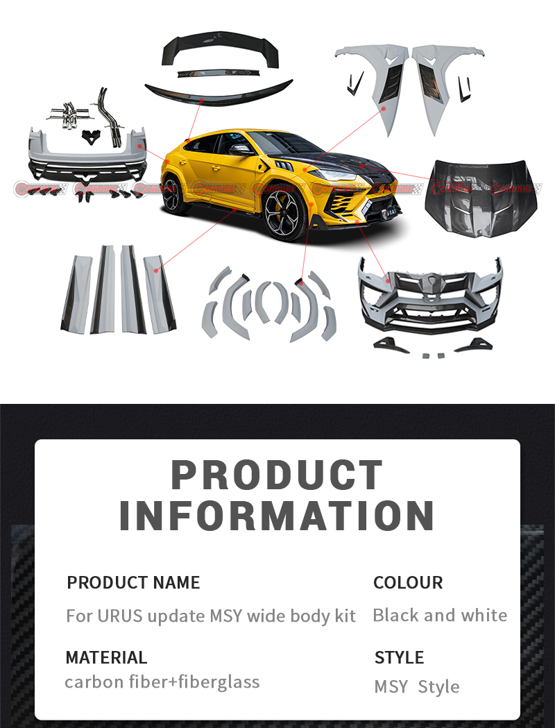 Kit de carroceria em fibra de carbono Lamborghini URUS