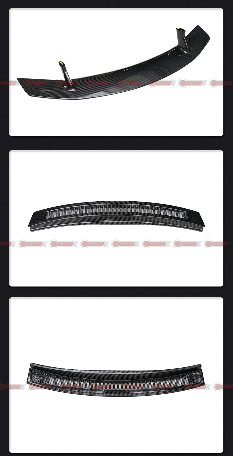 Asa traseira de fibra de carbono seca Audi R8