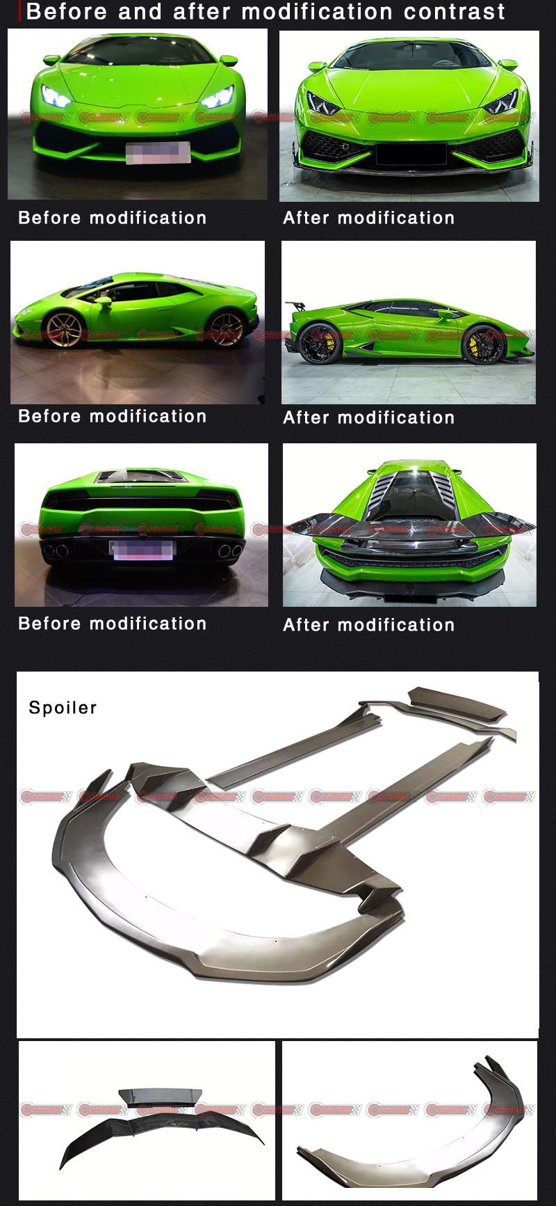 kit de carroceria lambroghini huracan lp610