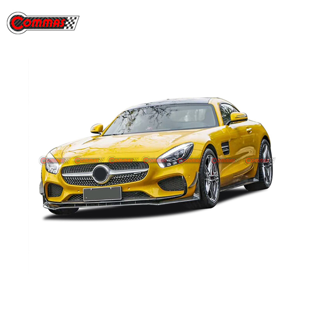 Revozport estilo divisor frontal de fibra de carbono para Mercedes Benz AMG GT GTS