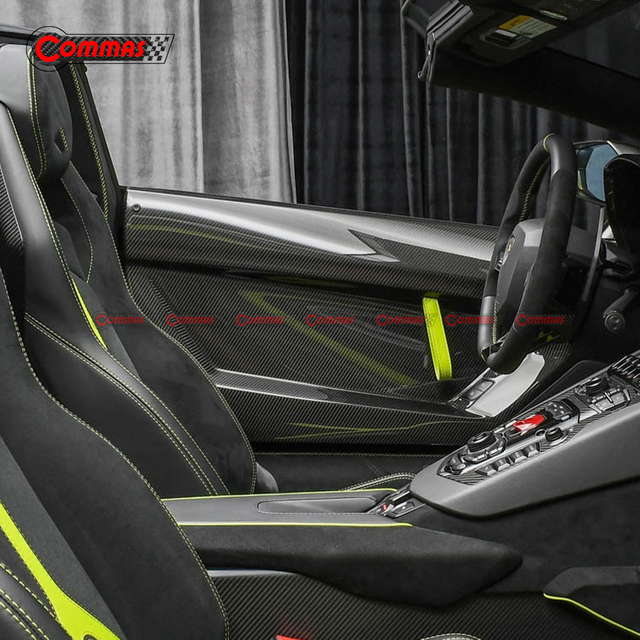 Penal de porta automática de fibra de carbono seca estilo Svj para Lamborghini Aventador Lp700 