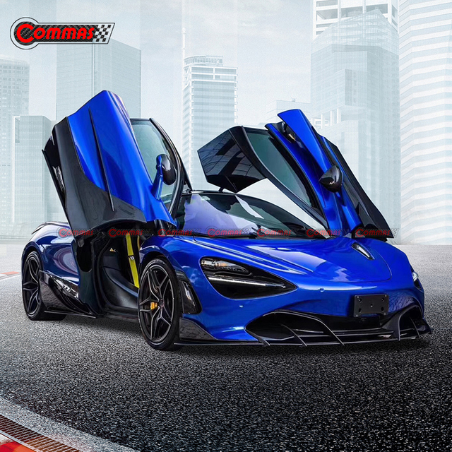 Saias laterais de topcar de fibra de carbono 3k sarja para Mclaren 720S