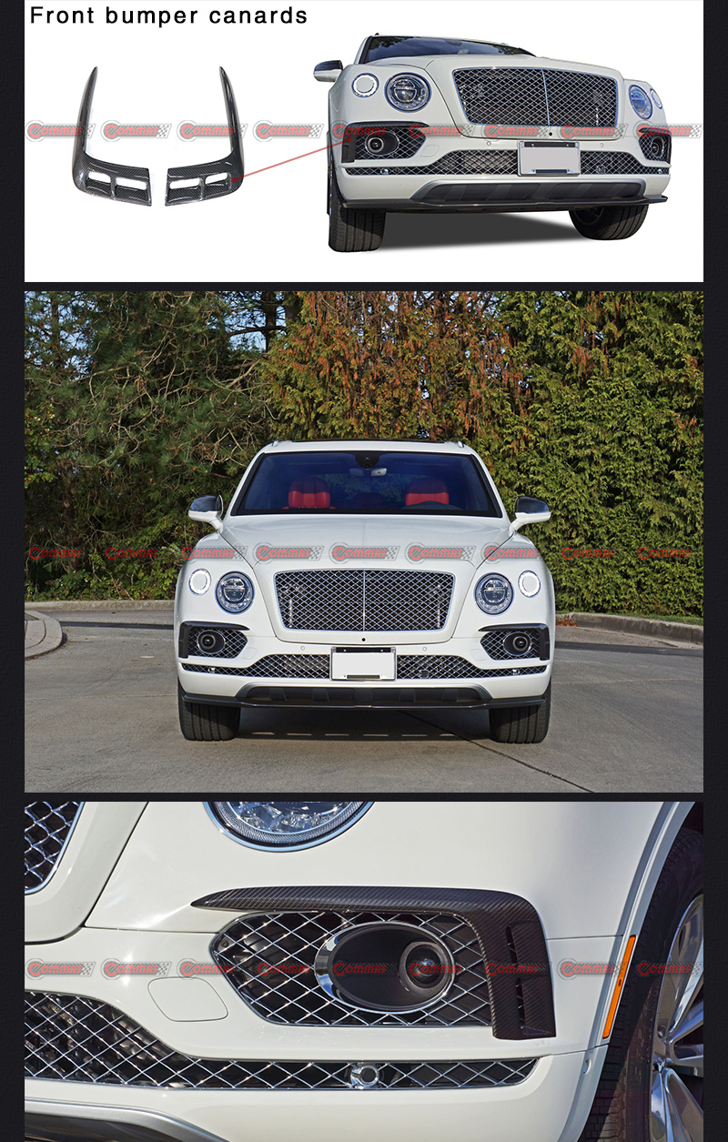 canards do p&aacute;ra-choque dianteiro do bentley bentayga
