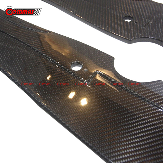 Lâminas de extensão de saias laterais de fibra de carbono para Mclaren 720S