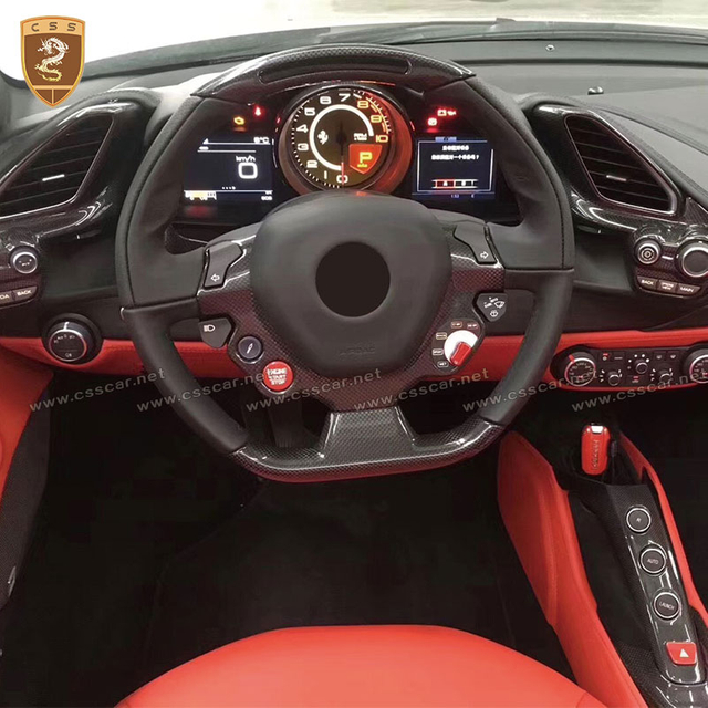 Ferrari 488 carbono seco OEM acabamento interior