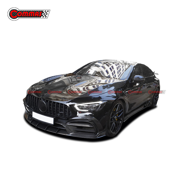 Saias laterais de fibra de carbono estilo Topcar para Mercedes Benz AMG GT
