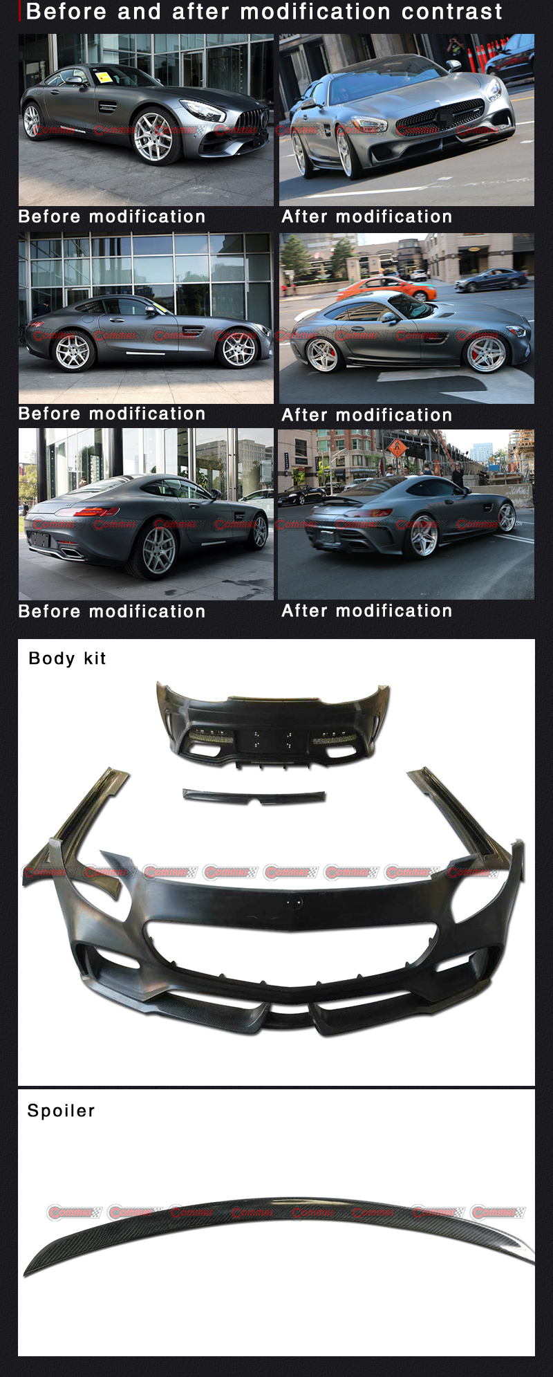 kit de carroceria estilo wald mercedes benz amg gt gts