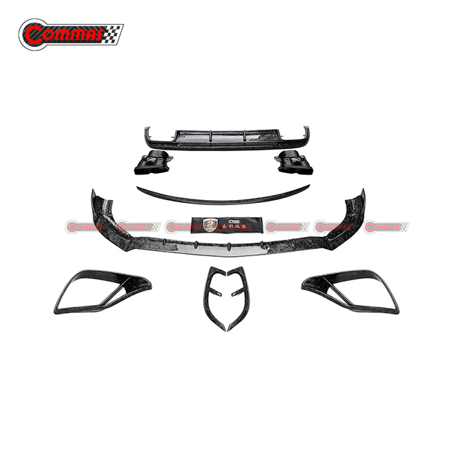 Kit de corpo de fibra de carbono forjado estilo Brabus para Mercedes Benz C217