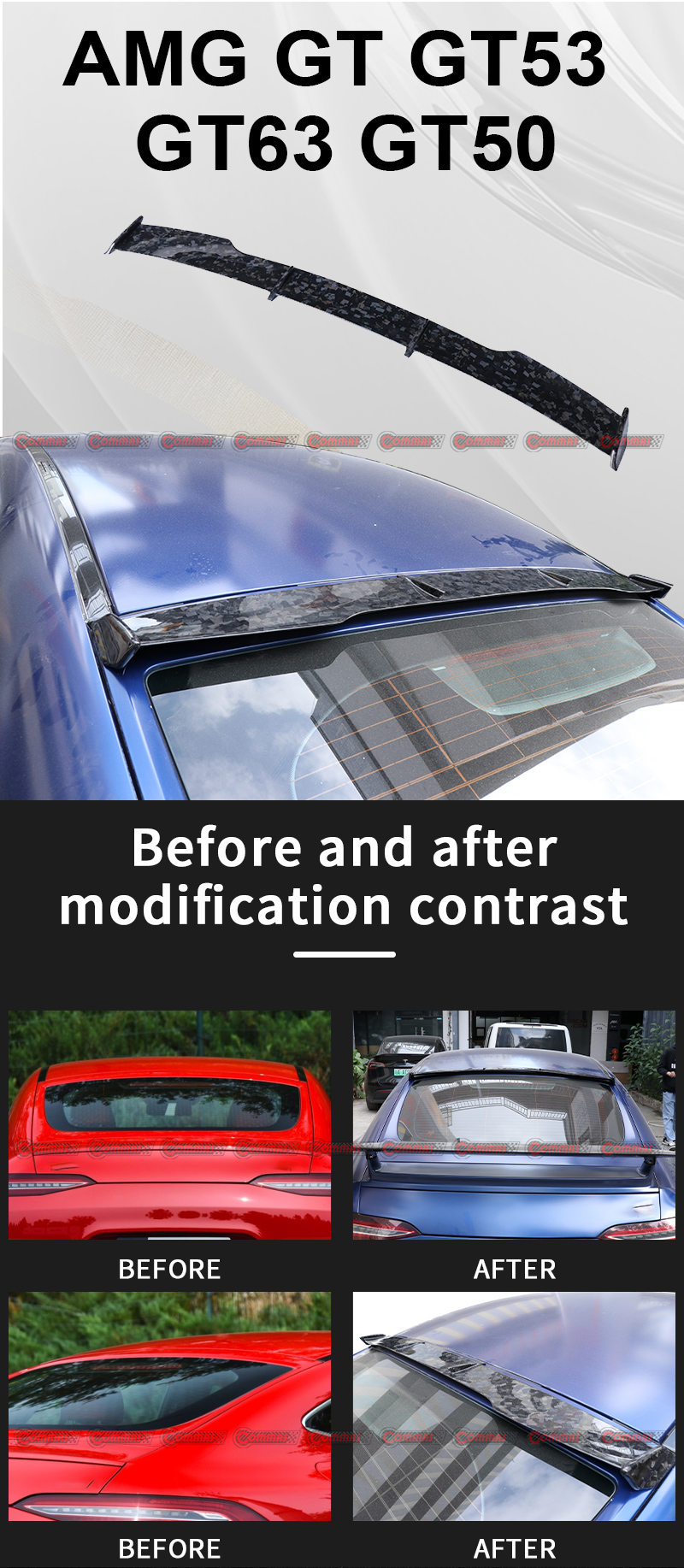 larte telhado asa mercedes benz amg gt