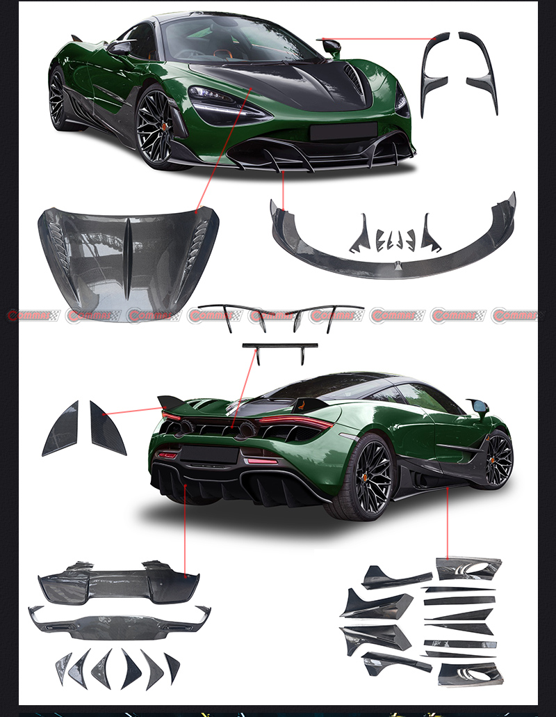 kit de carroceria mclaren 720s topcar