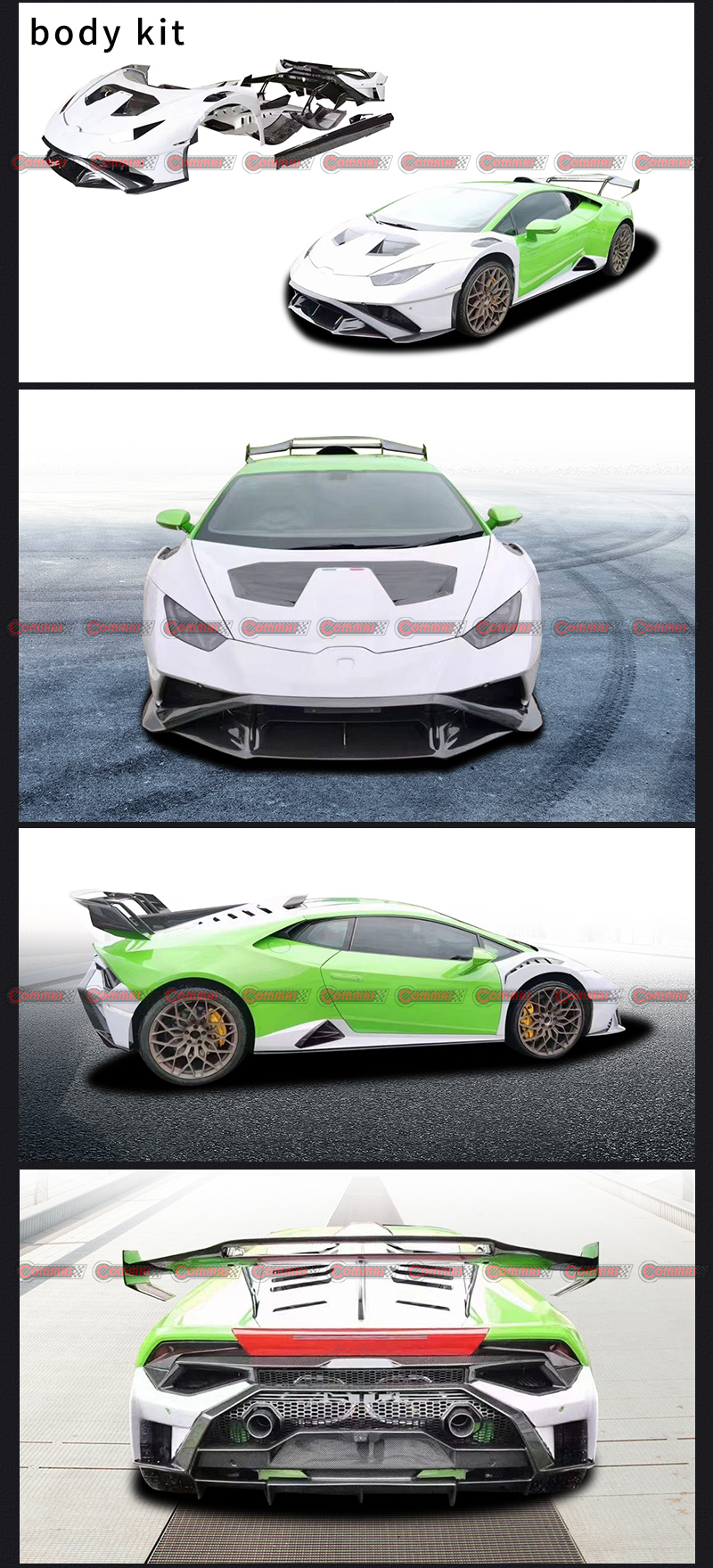 kit de corpo lambroghini huracan