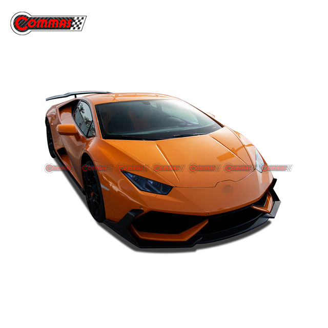Divisor frontal de fibra de carbono estilo DMC para Lambroghini Huracan LP610