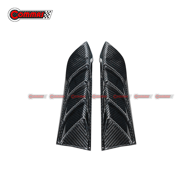 Saídas de ar do pára-choque de fibra de carbono estilo Topcar para Mercedes Benz AMG GT50 GT53 GT63s