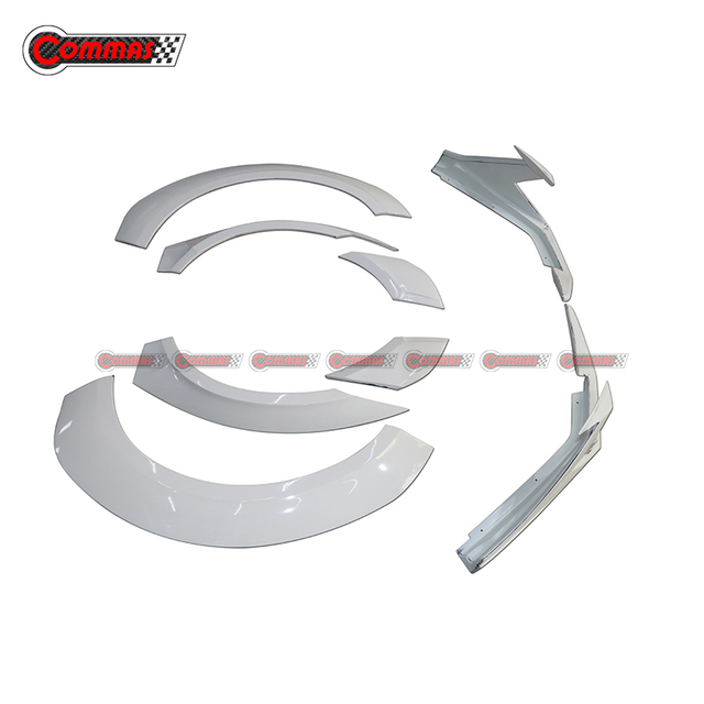 Material de fibra de vidro Protetor de para-lama lateral de carro de roda larga para Lamborghini Huracan LP610 LP580