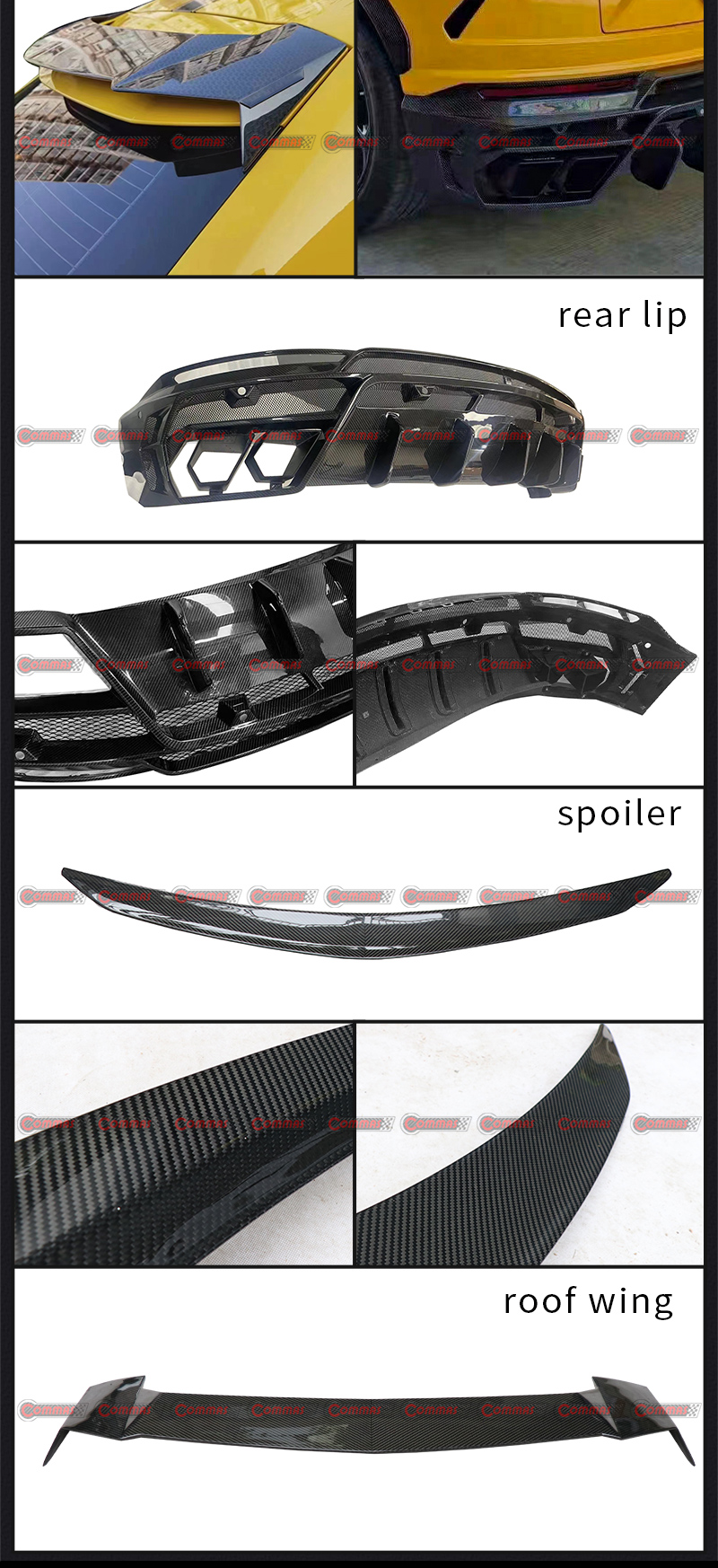 Kit de carroceria estilo Lamborghini Urus Mansory