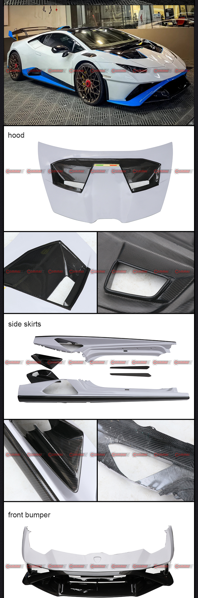 kit de corpo lambroghini huracan