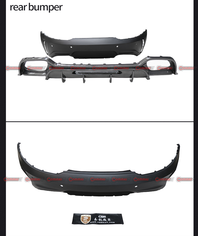 difusor traseiro estilo pd mercedes benz amg gt