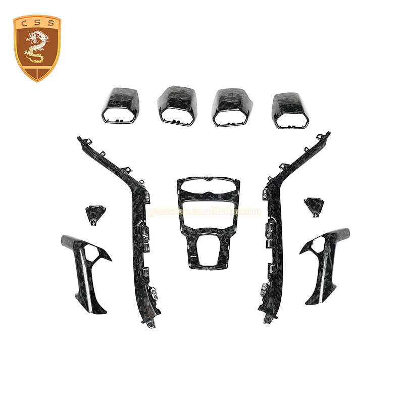 Para Lamborghini Huracan LP610 Conjunto de interior de carro em fibra de carbono seco