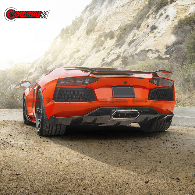 Vorsteiner estilo fibra de carbono spoiler traseiro asa de corrida para lamborghini aventador lp700