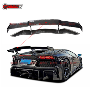 Asa de spoiler traseiro de fibra de carbono estilo DMC LP700 para Lamborghini Aventador