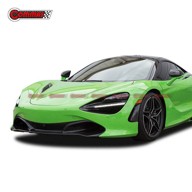 Pára-choque lateral de entrada de ar de fibra de carbono para Mclaren 720S 2018 Coupé 