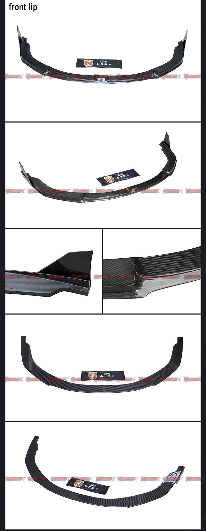 L&aacute;bio dianteiro em fibra de carbono Lamborghini Huracan Lp610