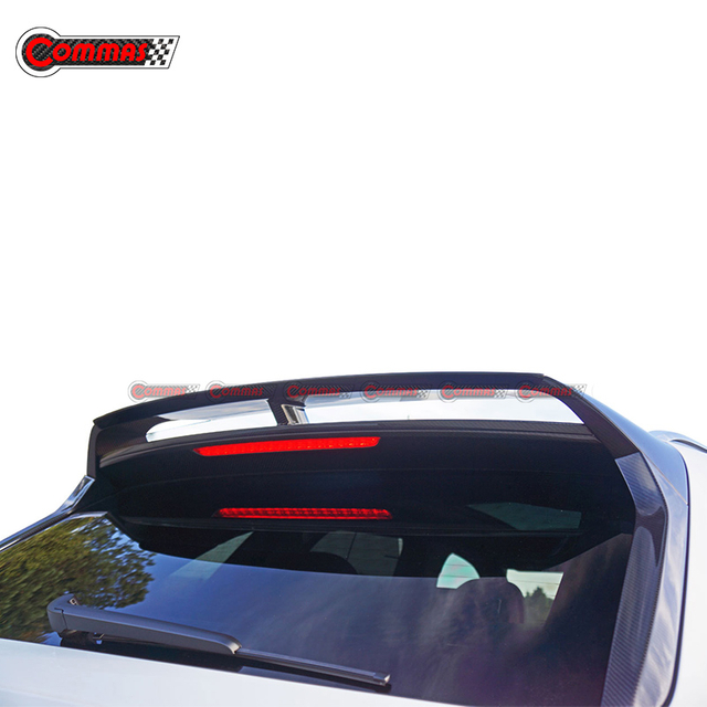 Para bentley bentayga w12 edição limitada real fibra de carbono traseiro boot tronco spoiler asa