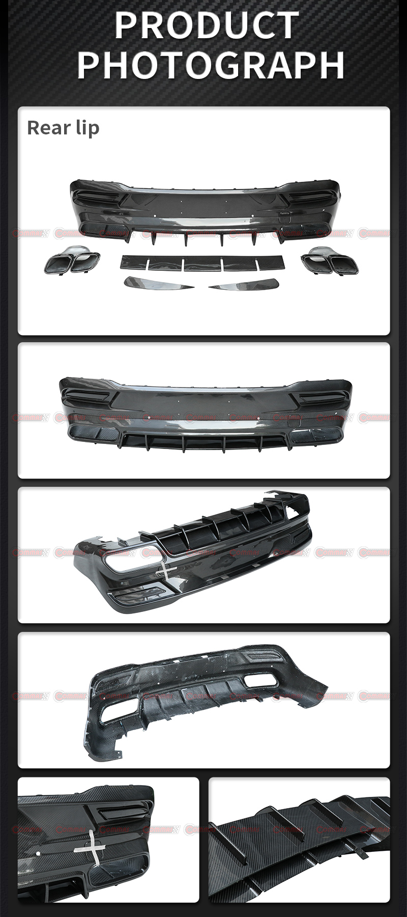 difusor traseiro topcar para mercedes benz gle