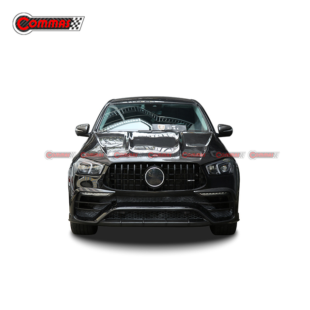 Pára-choque dianteiro de fibra de carbono estilo Topcar para Mercedes Benz GLE Coupe C167