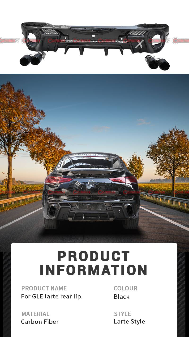 mercedes benz gle larte difusor traseiro