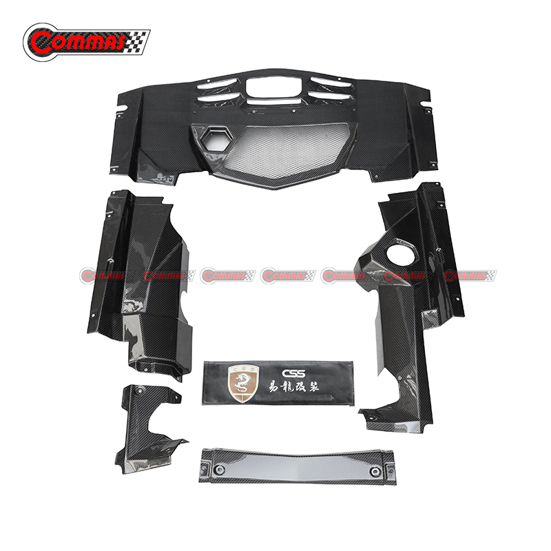 Interior do motor em fibra de carbono Lamborghini LP700