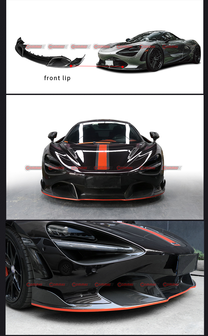 L&aacute;bio divisor frontal para Mclaren 720S