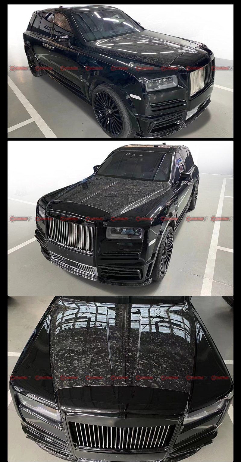 tampa do motor rolls royce cullinan mansory