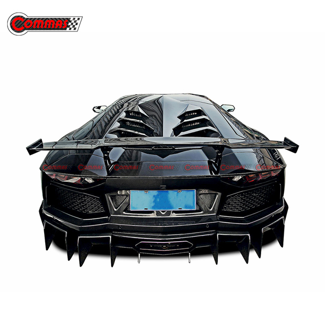 Asa de spoiler traseiro de fibra de carbono estilo DMC LP700 para Lamborghini Aventador