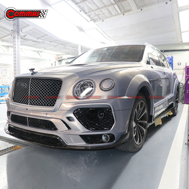 Kit de carroceria Mansory de meia fibra de carbono para Bentley Bentayga