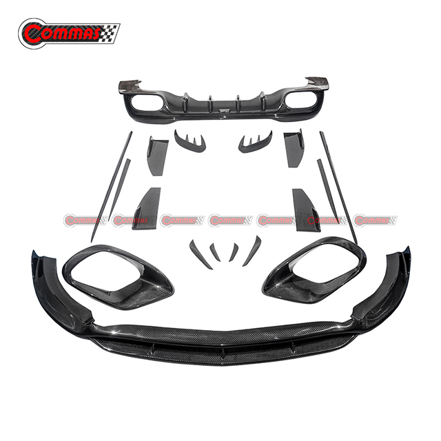 Kit de corpo de fibra de carbono estilo vírgulas para Mercedes Benz CLA W118 CLA35AMG