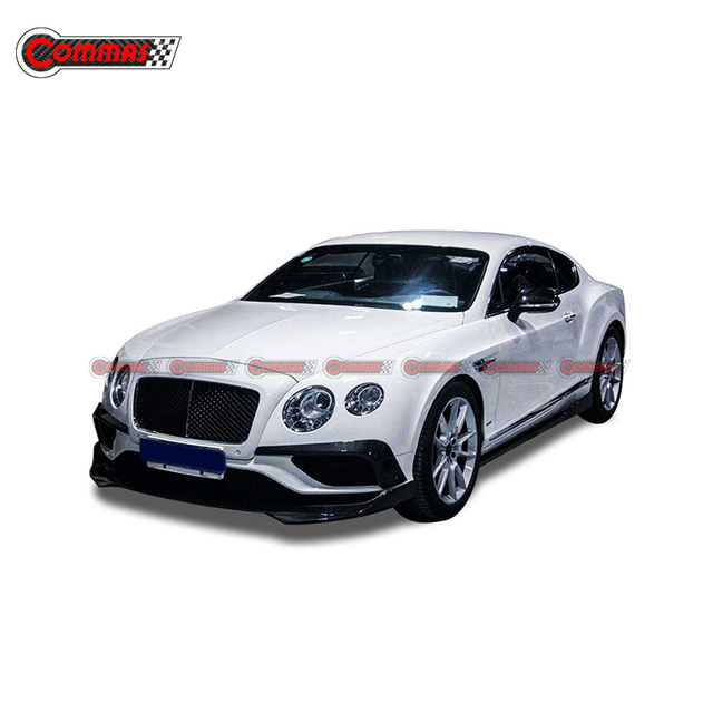 Rebordo divisor do para-choque dianteiro de fibra de carbono estilo STARTECH para Bentley GT